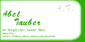 abel tauber business card